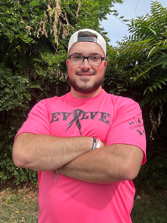 Evolve Limited Edition Breast Cancer Awareness Drifit shirt